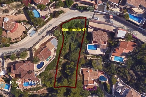 Land zum Verkauf in Moraira, Alicante, Spanien 800 m2 Nr. 39406 - Foto 2