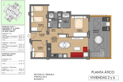 Penthäuser zum Verkauf in Villamartin, Alicante, Spanien 3 Schlafzimmer, 138 m2 Nr. 43469 - Foto 9