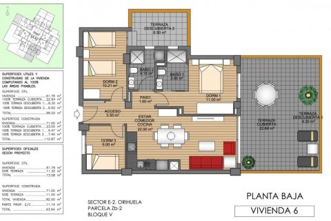 Wohnung zum Verkauf in Villamartin, Alicante, Spanien 3 Schlafzimmer, 111 m2 Nr. 43450 - Foto 9