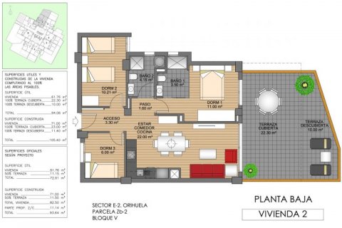 Wohnung zum Verkauf in Villamartin, Alicante, Spanien 3 Schlafzimmer, 105 m2 Nr. 43463 - Foto 9