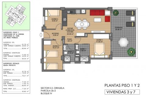 Wohnung zum Verkauf in Villamartin, Alicante, Spanien 3 Schlafzimmer, 94 m2 Nr. 43478 - Foto 10