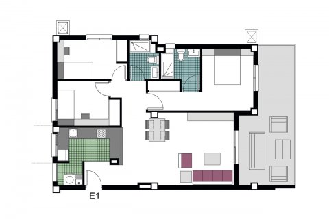 Wohnung zum Verkauf in Torre de la Horadada, Alicante, Spanien 3 Schlafzimmer, 83 m2 Nr. 52686 - Foto 14