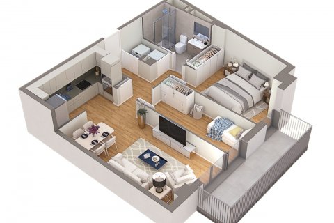 Wohnung zum Verkauf Barcelona, Spanien 2 Schlafzimmer, 61 m2 Nr. 57352 - Foto 4