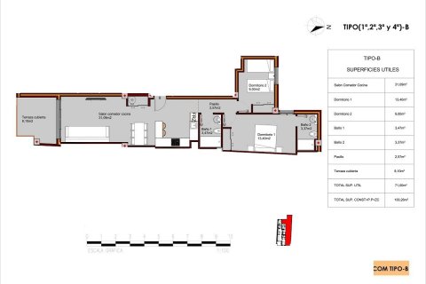 Wohnung zum Verkauf in Torrevieja, Alicante, Spanien 2 Schlafzimmer, 100 m2 Nr. 56417 - Foto 12