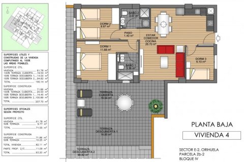 Apartamento en venta en Villamartin, Alicante, España 3 dormitorios, 208 m2 No. 43456 - foto 9