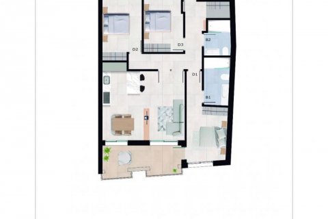 Casa adosada en venta en Alicante, España 3 dormitorios, 129 m2 No. 43263 - foto 7