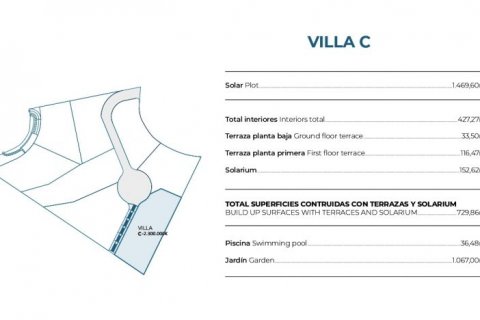 Villa en venta en Benidorm, Alicante, España 4 dormitorios, 730 m2 No. 43374 - foto 10