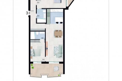 Casa adosada en venta en Alicante, España 3 dormitorios, 145 m2 No. 43257 - foto 9