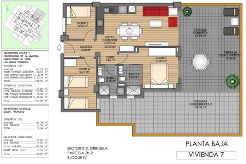 Apartamento en venta en Villamartin, Alicante, España 3 dormitorios, 141 m2 No. 43465 - foto 9