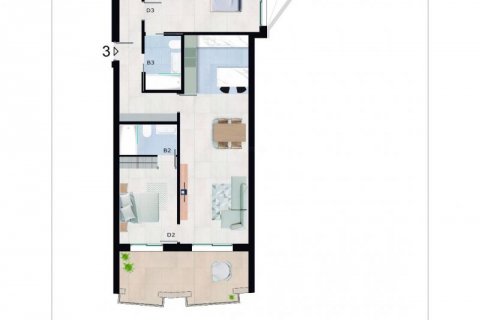 Casa adosada en venta en Alicante, España 3 dormitorios, 145 m2 No. 43254 - foto 7
