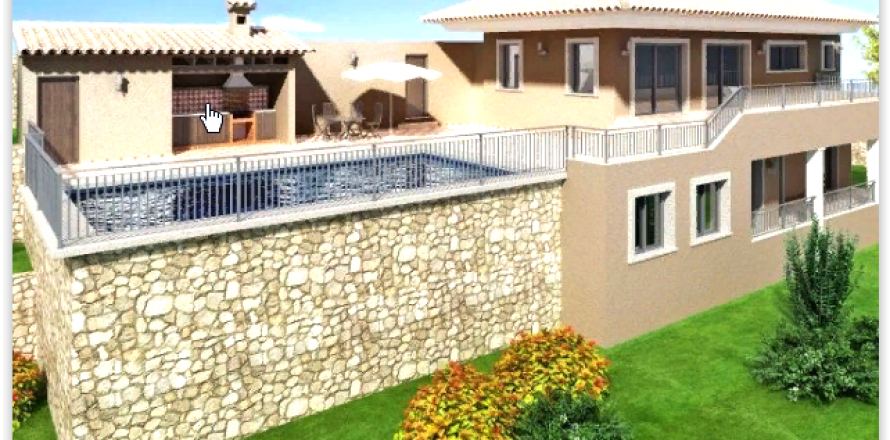 Villa en Benissa, Alicante, España 3 dormitorios, 253 m2 No. 42952