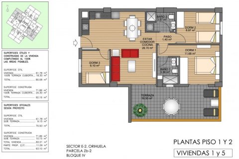 Apartamento en venta en Villamartin, Alicante, España 3 dormitorios, 92 m2 No. 43470 - foto 10