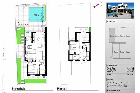 Villa en venta en Daya Nueva, Alicante, España 3 dormitorios, 141 m2 No. 48747 - foto 2