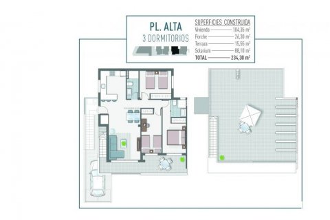 Apartamento en venta en Pilar de la Horadada, Alicante, España 2 dormitorios, 84 m2 No. 56309 - foto 7