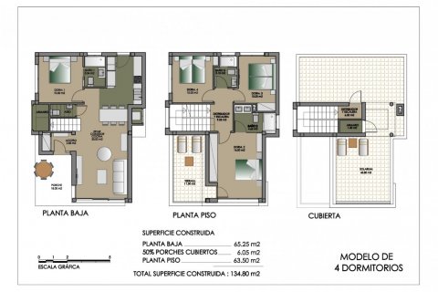 Villa en venta en San Miguel de Salinas, Alicante, España 4 dormitorios, 135 m2 No. 56220 - foto 20