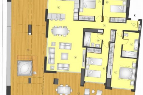 Huoneisto myytävänä Benidorm, Alicante, Espanja, 4 makuuhuonetta, 269 m2 No. 44102 - kuva 10