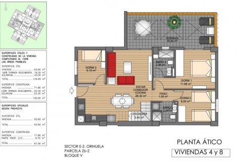 Kattohuoneisto myytävänä Villamartin, Alicante, Espanja, 3 makuuhuonetta, 146 m2 No. 43447 - kuva 9