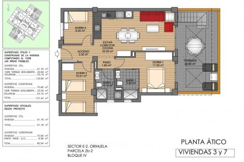 Kattohuoneisto myytävänä Villamartin, Alicante, Espanja, 3 makuuhuonetta, 138 m2 No. 43464 - kuva 8