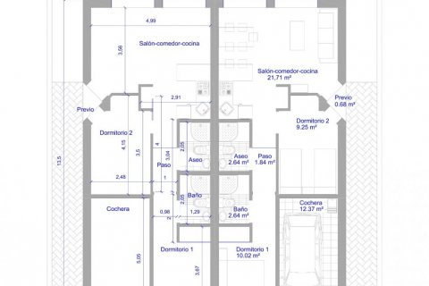 Kaupunkipientalo myytävänä Los Alcazares, Murcia, Espanja, 2 makuuhuonetta, 74 m2 No. 56176 - kuva 21