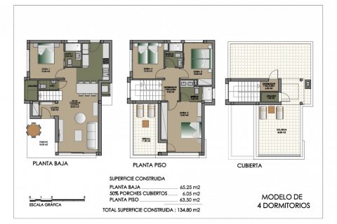 Huvila myytävänä San Miguel de Salinas, Alicante, Espanja, 4 makuuhuonetta, 135 m2 No. 56220 - kuva 20