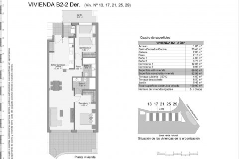 Bungalowi myytävänä Gran Alacant, Alicante, Espanja, 2 makuuhuonetta, 101 m2 No. 58662 - kuva 8