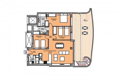 Penthauss pārdošanā Playa Flamenca II, Alicante, Spānijā 3 istabas, 115 m2 Nr. 37831 - attēls 7