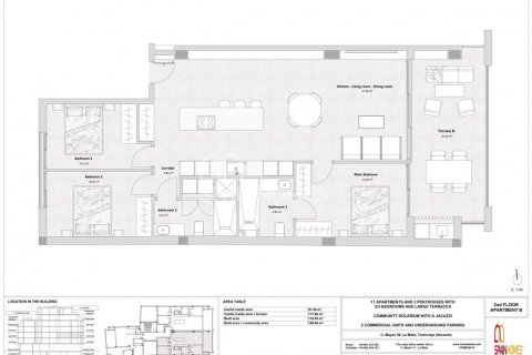 Penthauss pārdošanā Torrevieja, Alicante, Spānijā 3 istabas, 97 m2 Nr. 50502 - attēls 14