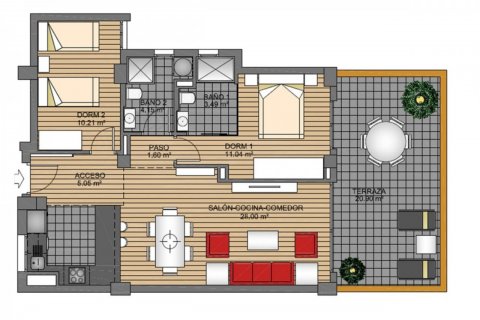 Dzīvoklis pārdošanā La Zenia, Alicante, Spānijā 3 istabas, 77 m2 Nr. 62953 - attēls 30