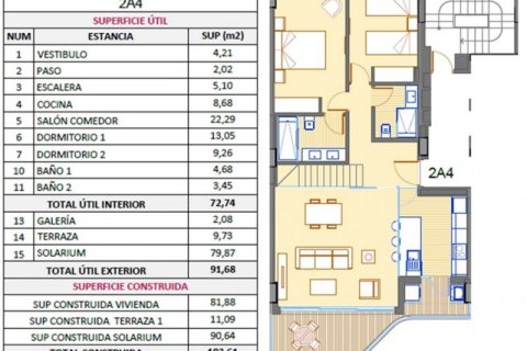 Penthouse w Alicante, Hiszpania 2 sypialnie, 184 mkw. nr 44709 – zdjęcie 10