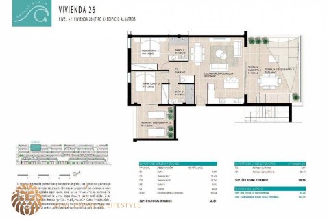 Продажа квартиры в Эс-Меркадаль, Менорка, Испания 2 спальни, 76м2 №39177 - фото 3