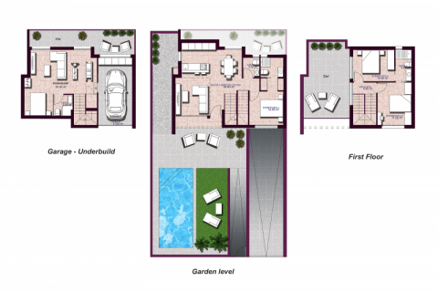 Продажа виллы в Эль Кампельо, Аликанте, Испания 3 спальни, 106м2 №43499 - фото 3