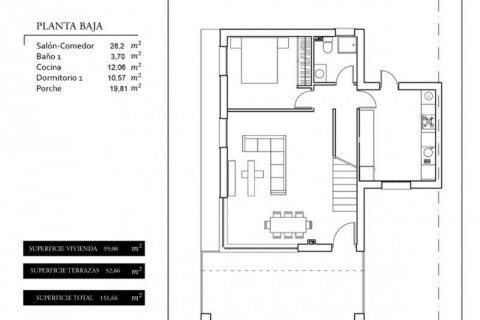 Продажа таухауса в Санта-Пола, Аликанте, Испания 4 спальни, 197м2 №42497 - фото 4