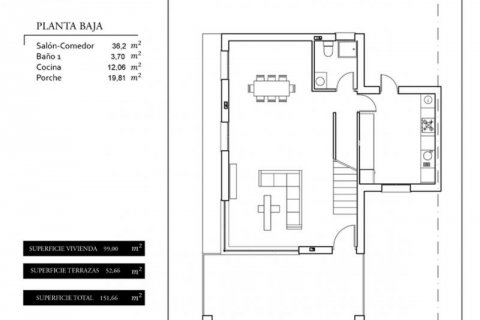 Продажа таухауса в Санта-Пола, Аликанте, Испания 4 спальни, 197м2 №42497 - фото 3