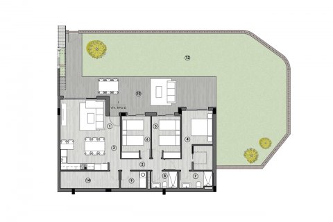 Продажа квартиры в Гран Алакант, Аликанте, Испания 3 спальни, 100м2 №37813 - фото 30