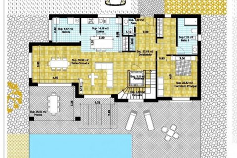 Villa till salu Denia, Alicante, Spanien 3 sovrum, 290 kvm. Nr. 46112 - foto 6