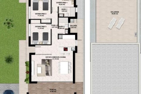 Villa till salu Torrevieja, Alicante, Spanien 3 sovrum, 200 kvm. Nr. 44937 - foto 7