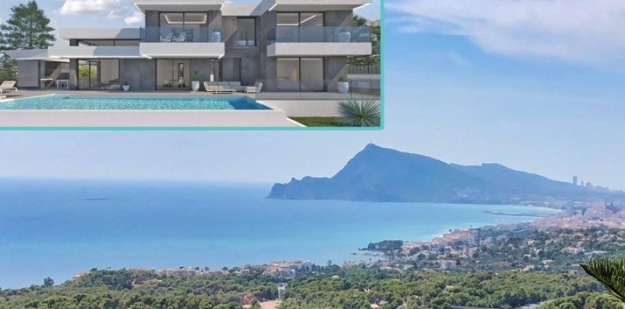 Villa i Altea, Alicante, Spanien 4 sovrum, 400 kvm. Nr. 43628