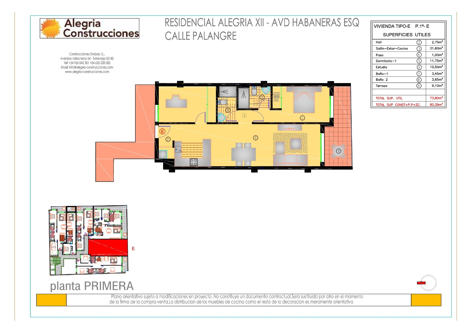 Apartment à Torrevieja, Alicante, Espagne 2 chambres, 90.39 m2 No. 15812