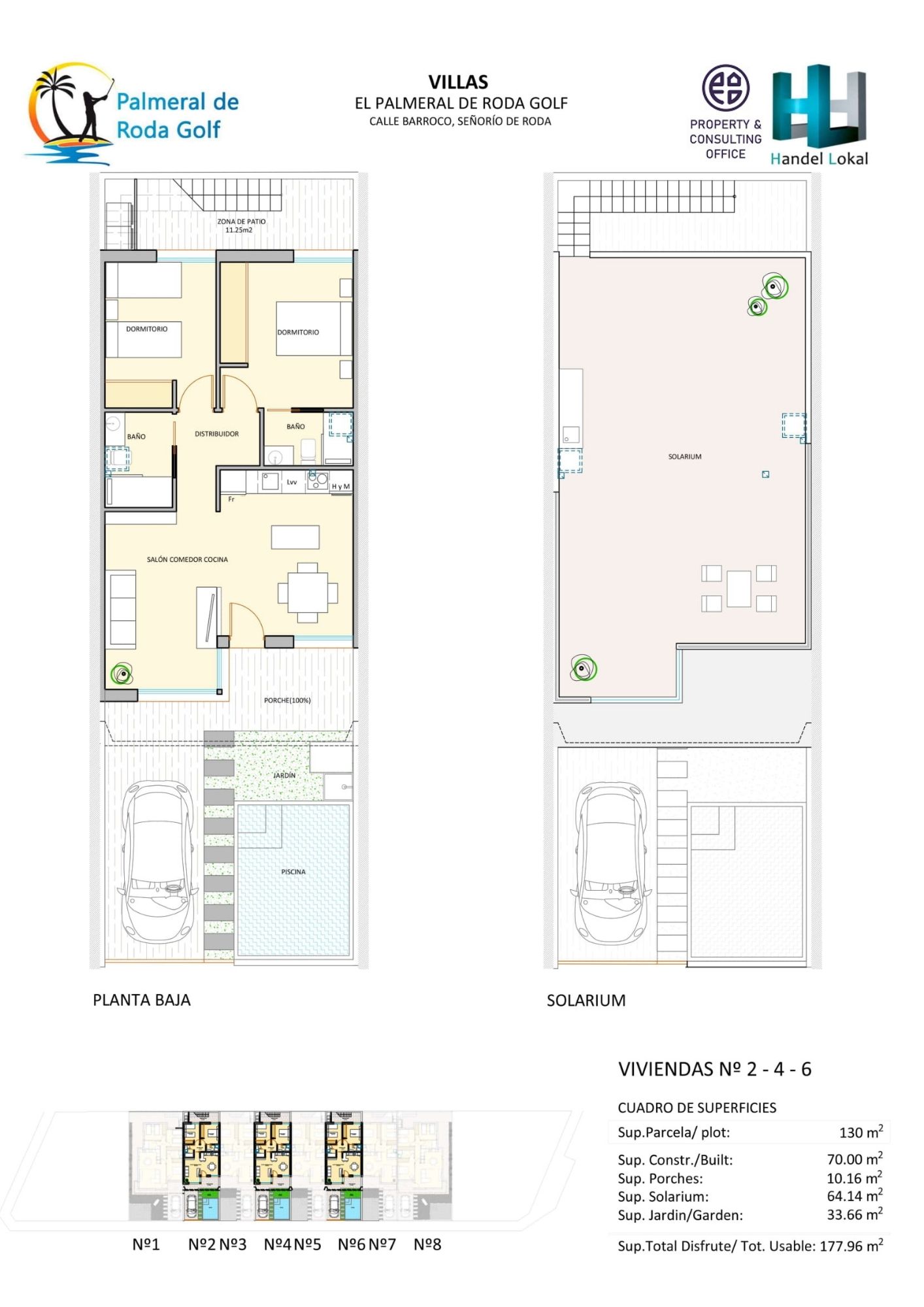 Villa en Roda, Murcia, España 2 dormitorios, 70 m2 No. 9920