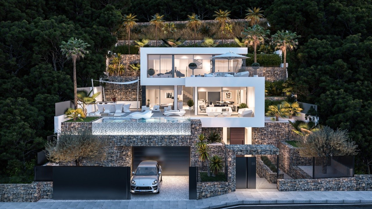 Villa in Calpe, Alicante, Spain 4 bedrooms, 427 sq.m. No. 25039