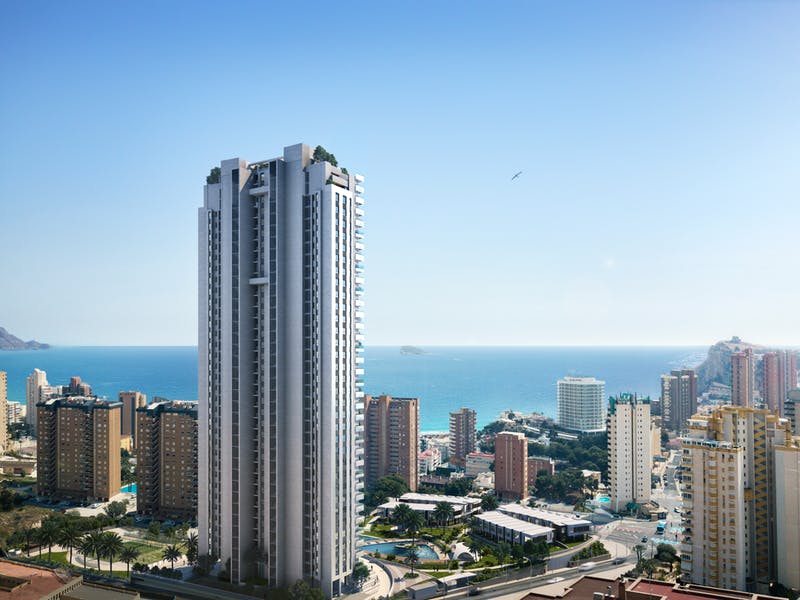 Benidorm Beach w Benidorm, Alicante, Hiszpania nr 28780