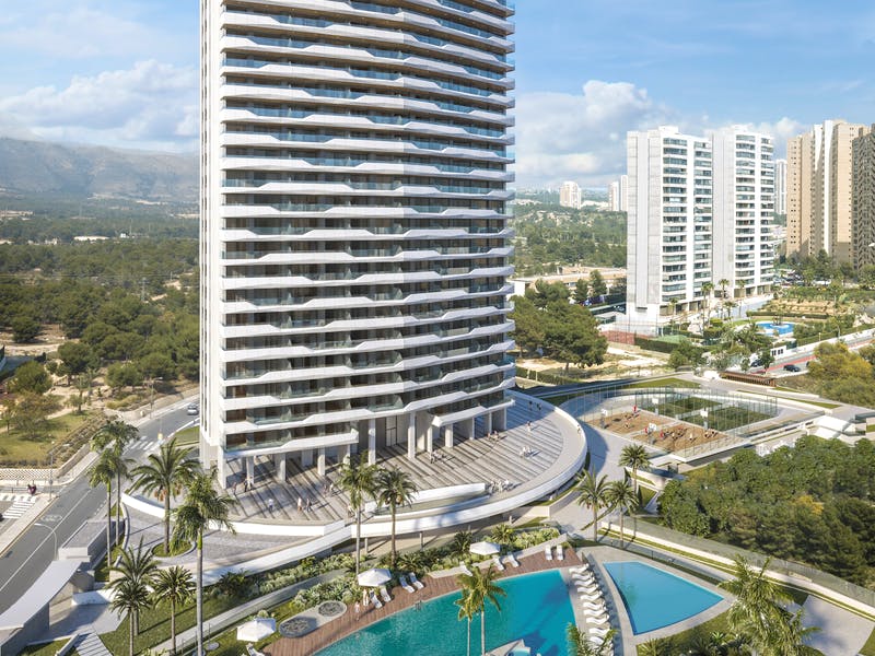 Benidorm Beach w Benidorm, Alicante, Hiszpania nr 28780