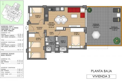 Apartment for sale in Villamartin, Alicante, Spain 3 bedrooms, 108 sq.m. No. 43461 - photo 9