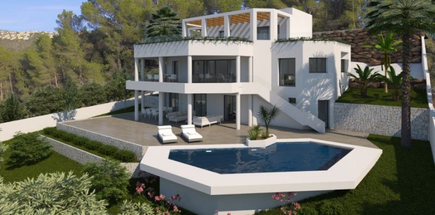Villa in Javea, Alicante, Spain 4 bedrooms, 380 sq.m. No. 44193