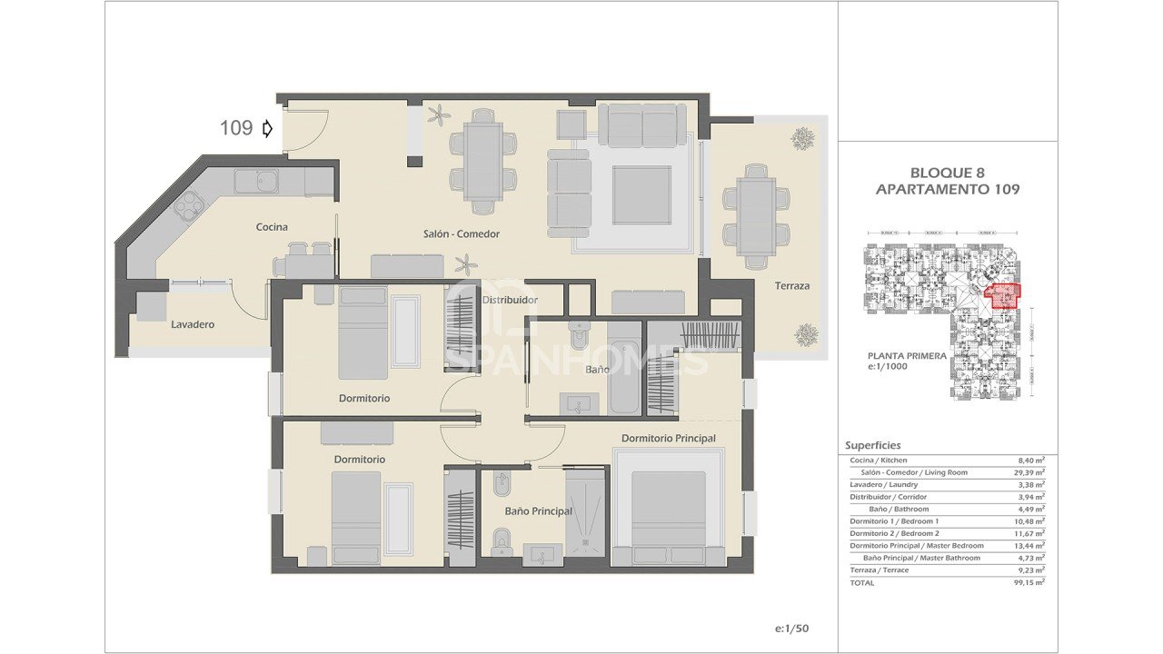 Huoneisto Marbella, Malaga, Espanja 2 makuuhuonetta, 75 m2 No. 48336