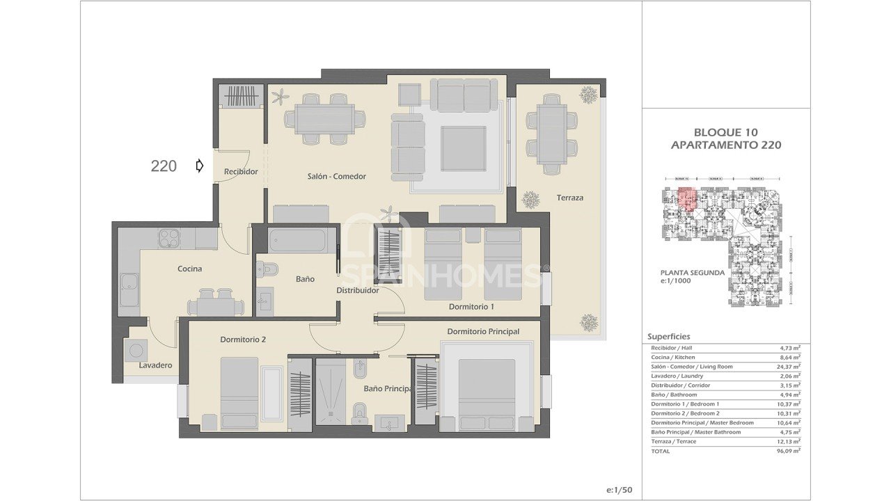 Huoneisto Marbella, Malaga, Espanja 2 makuuhuonetta, 75 m2 No. 48336
