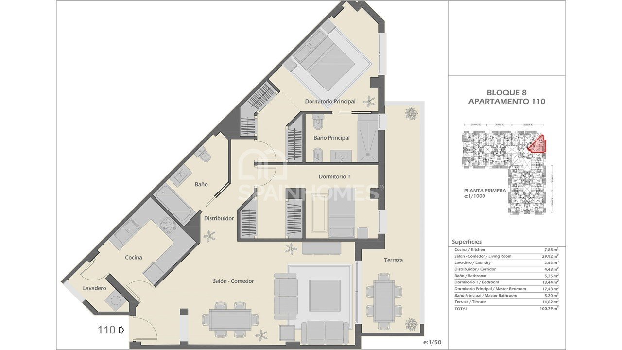 Huoneisto Marbella, Malaga, Espanja 2 makuuhuonetta, 75 m2 No. 48336