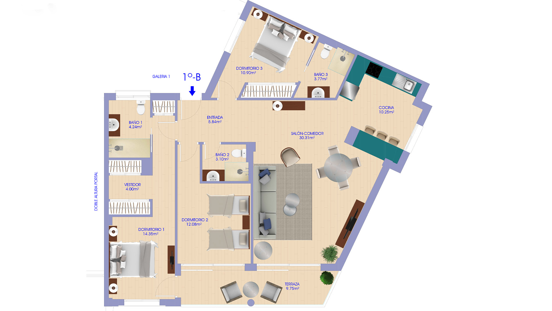 Apartament w Ventura Estepona, Estepona, Malaga, Hiszpania 2 sypialnie, 64.96 mkw. nr 49475