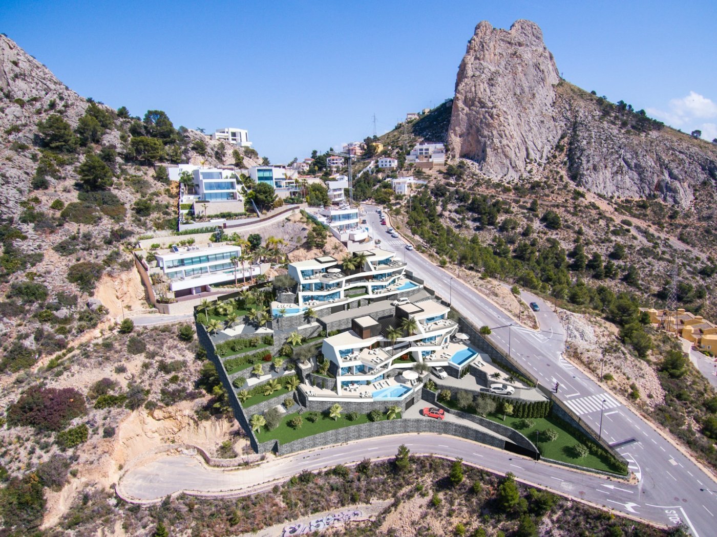 Radhus i El Mascarat, Alicante, Spanien 4 sovrum, 800 kvm. Nr. 50742
