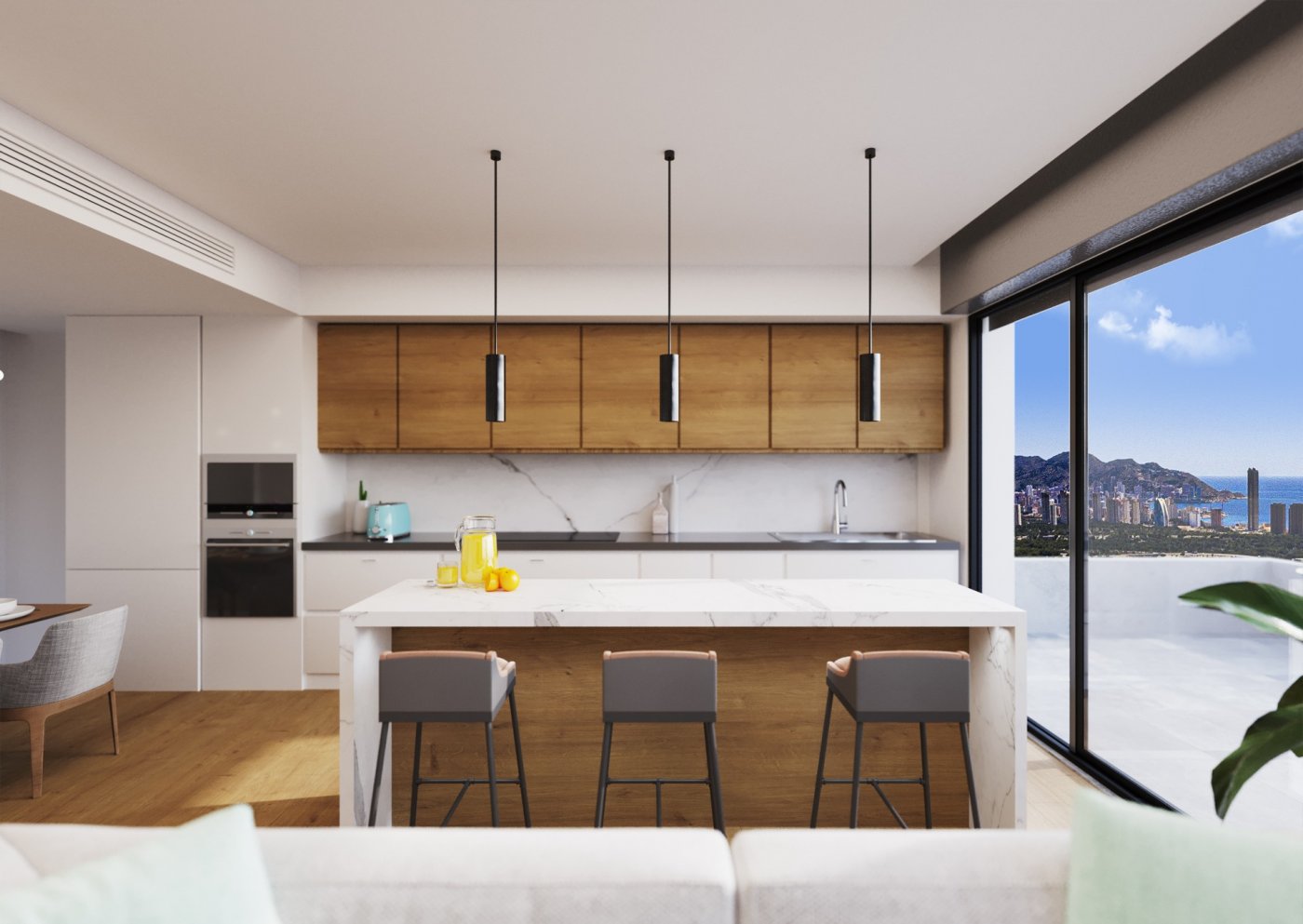 Lägenhet i Finestrat, Alicante, Spanien 2 sovrum,  Nr. 50758